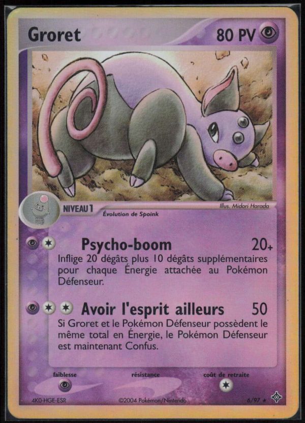 GRORET REVERSE 6/97 – DRAGON – POKEMON FR 2004