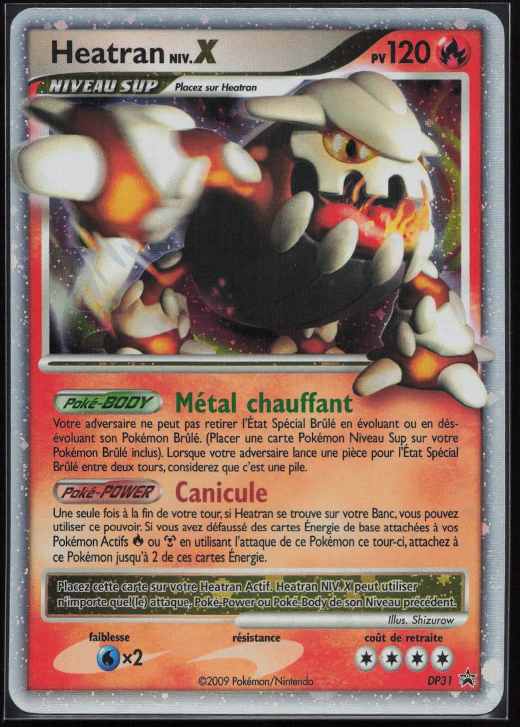 HEATRAN LV.X HOLO DP31/56 - PROMO DP - POKEMON FR 2007