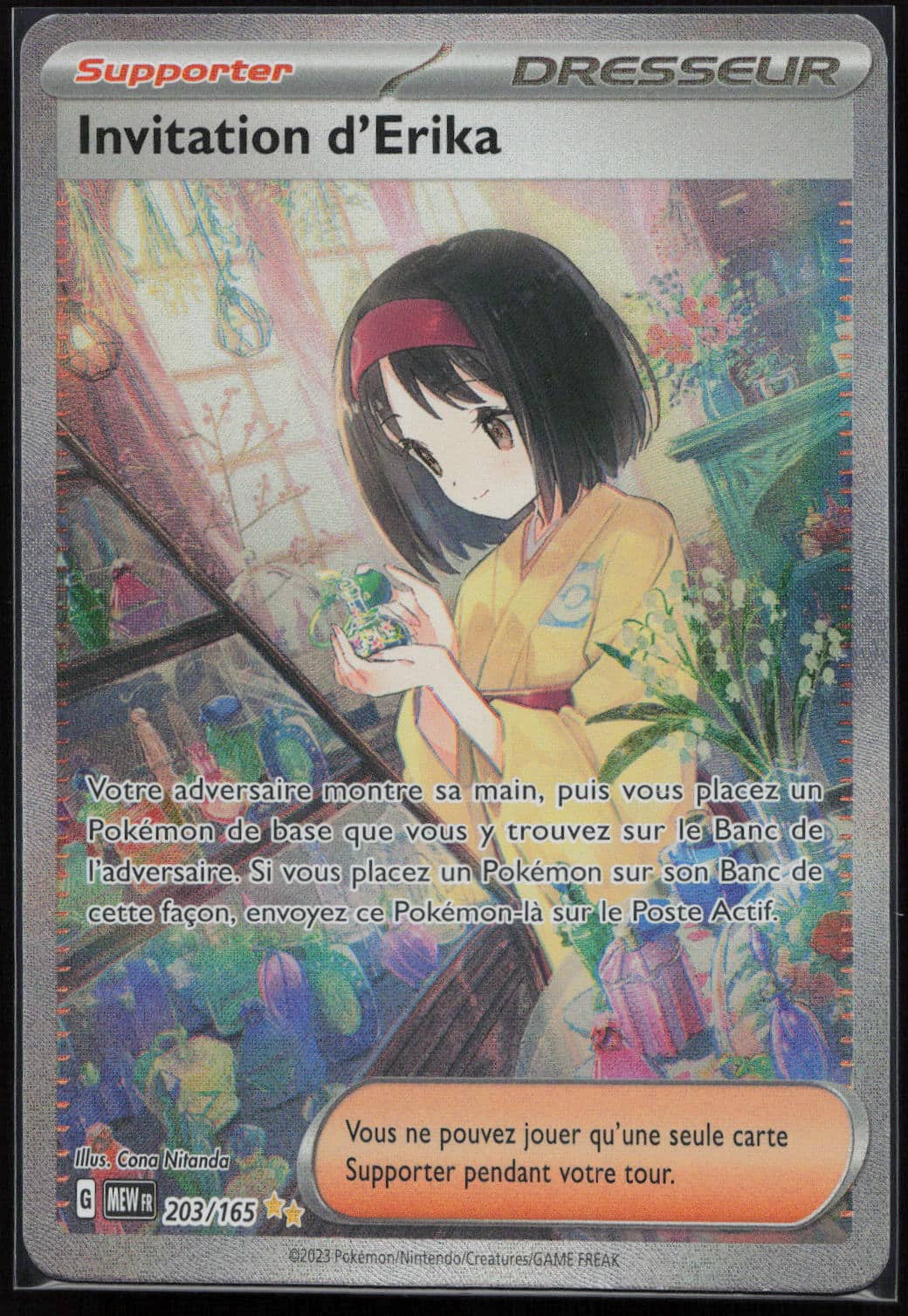 INVITATION D ERIKA 203/165 - 151 - POKEMON FR 2023