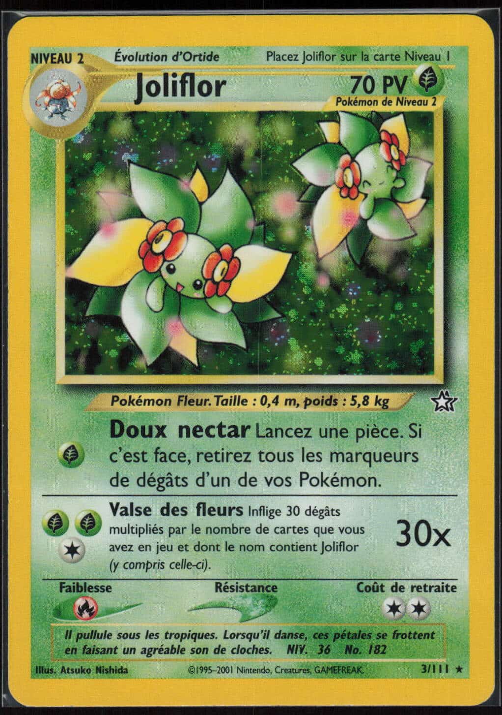JOLIFLOR HOLO 3/111 - NEO GENESIS - POKEMON FR 2001