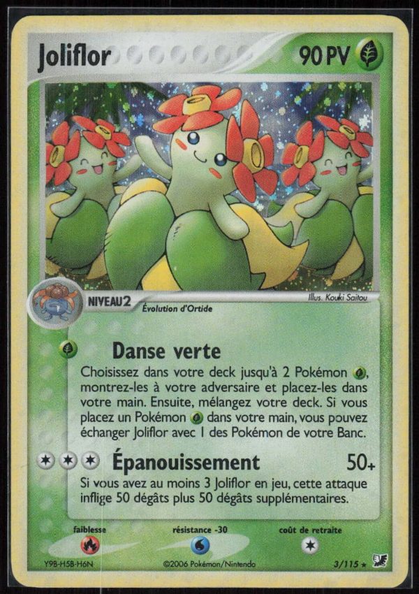 JOLIFLOR HOLO 3/115 – FORCES CACHEES – POKEMON FR 2006