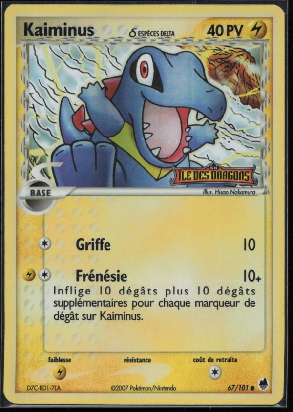 KAIMINUS REVERSE 67/101 – ILE DES DRAGONS – POKEMON FR 2007