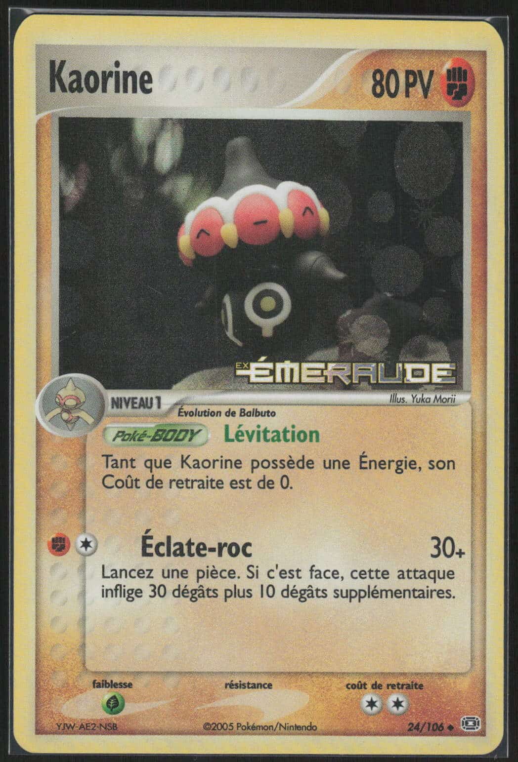 KAORINE REVERSE 24/106 - EMERAUDE - POKEMON FR 2005
