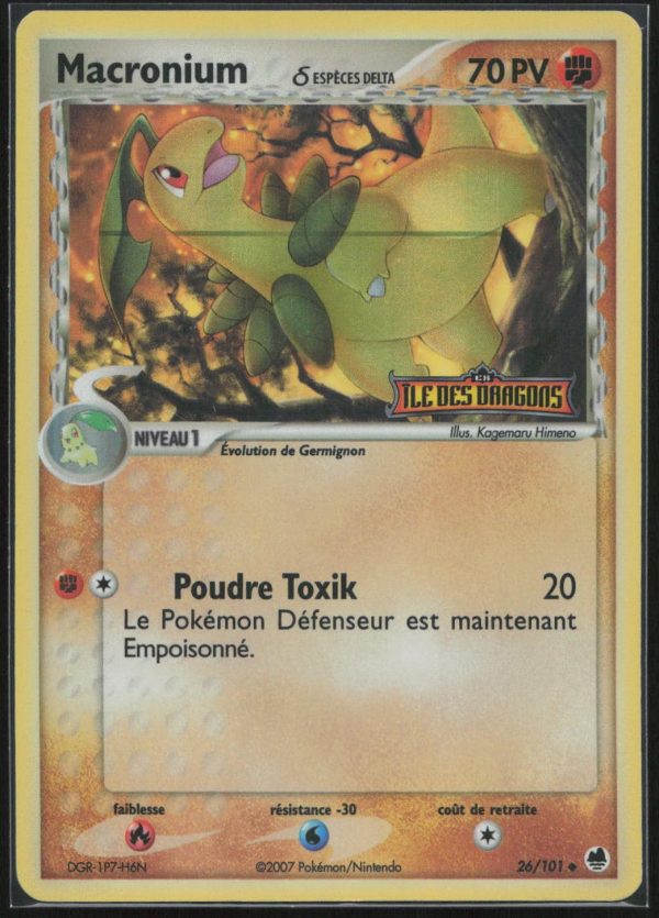 MACRONIUM REVERSE 26/101 – ILE DES DRAGONS – POKEMON FR 2007