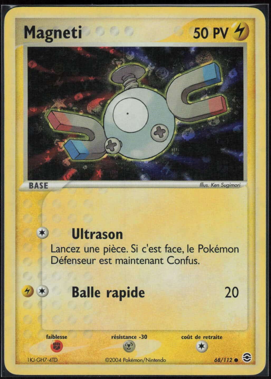 MAGNETI REVERSE 68/112 - ROUGE FEU & VERT FEUILLE - POKEMON FR 2004