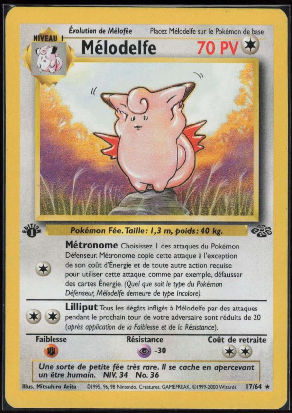 MELODELFE ED1 17/64 – JUNGLE – POKEMON FR 2000