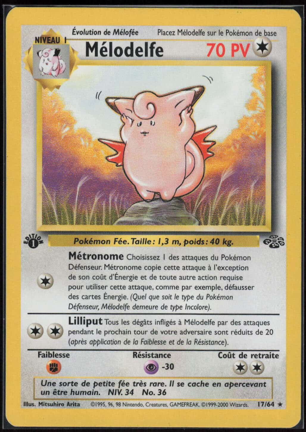 melodelfe-ed1-17-64-jungle-pokemon-fr-2000-excellent-fuji-store (1) MELODELFE ED1 17/64 - JUNGLE - POKEMON FR 2000