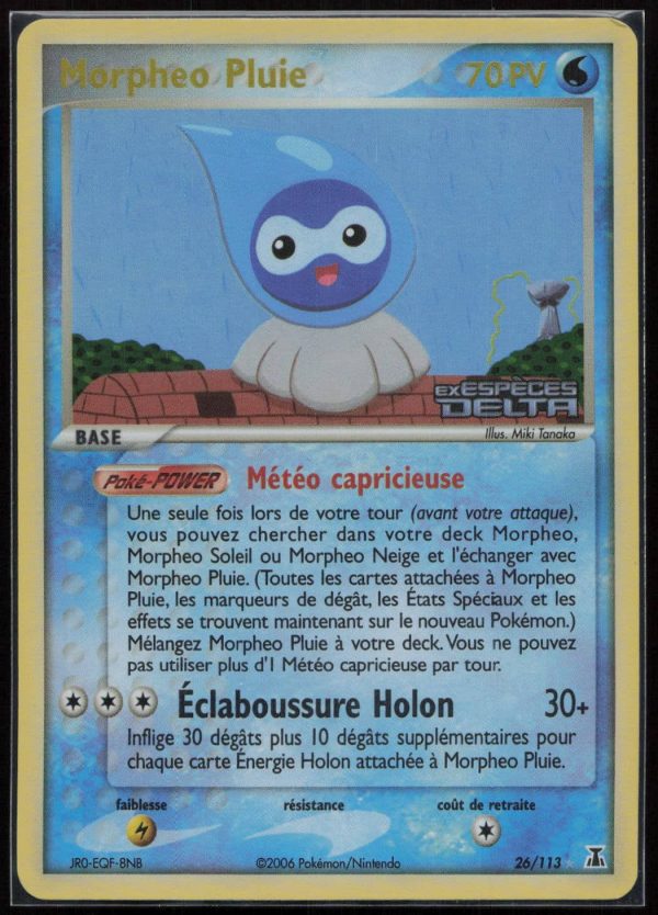 MORPHEO PLUIE REVERSE 26/113 – ESPECES DELTA – POKEMON FR 2006