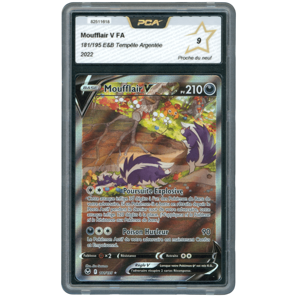 MOUFFLAIR V FA 181/195 PCA 9 - TEMPETE ARGENTEE - POKEMON FR 2022
