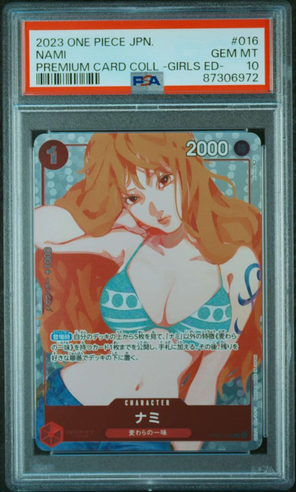 NAMI OP01-016 R PREMIUM GIRLS ED PSA10 – ONE PIECE 2023