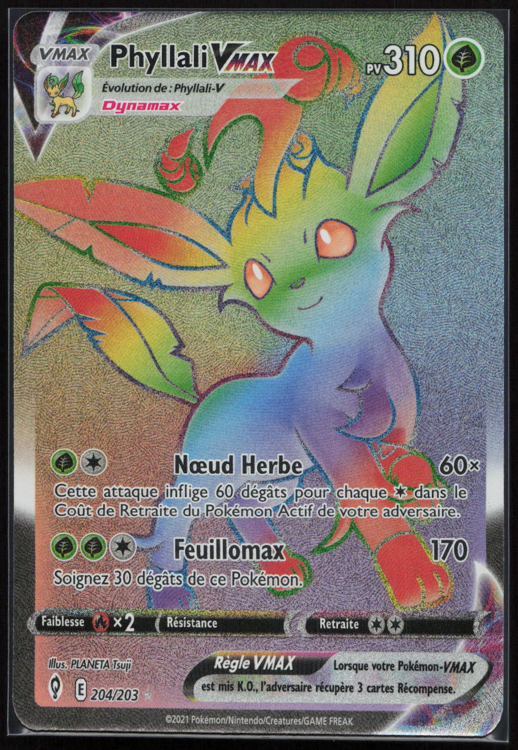 PHYLLALI VMAX 204/203 - EVOLUTION CELESTE - POKEMON FR 2021