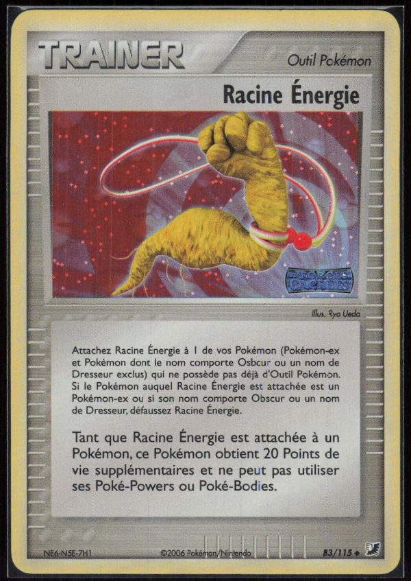 RACINE ENERGIE REVERSE 83/115 – FORCES CACHEES – POKEMON FR 2006
