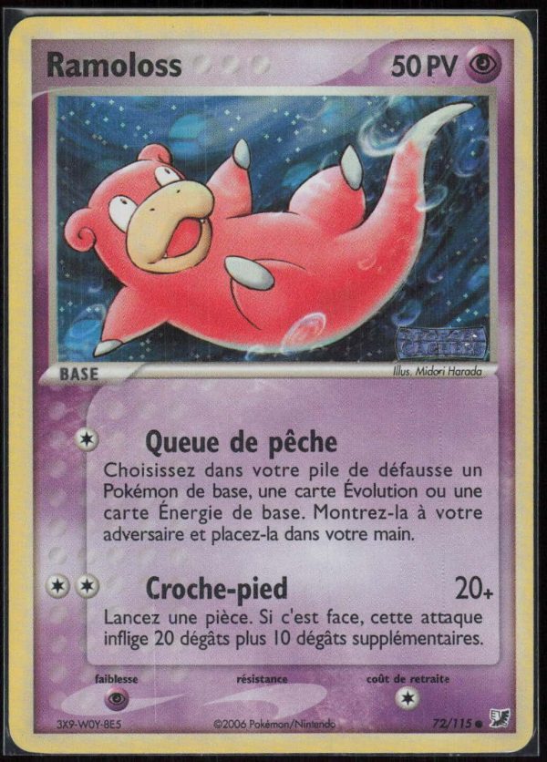 RAMOLOSS REVERSE 72/115 – FORCES CACHEES – POKEMON FR 2006