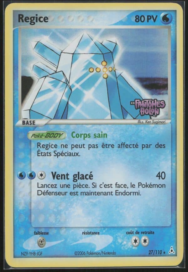 REGICE REVERSE 27/110 – FANTOMES HOLON – POKEMON FR 2006