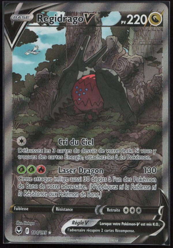 REGIDRACO V FA 184/195 – TEMPETE ARGENTEE – POKEMON FR 2022