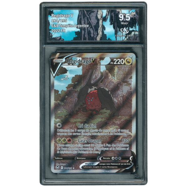 REGIDRAGO V FA 184/195 COLLECT AURA 9.5 – TEMPETE ARGENTEE – POKEMON FR 2022