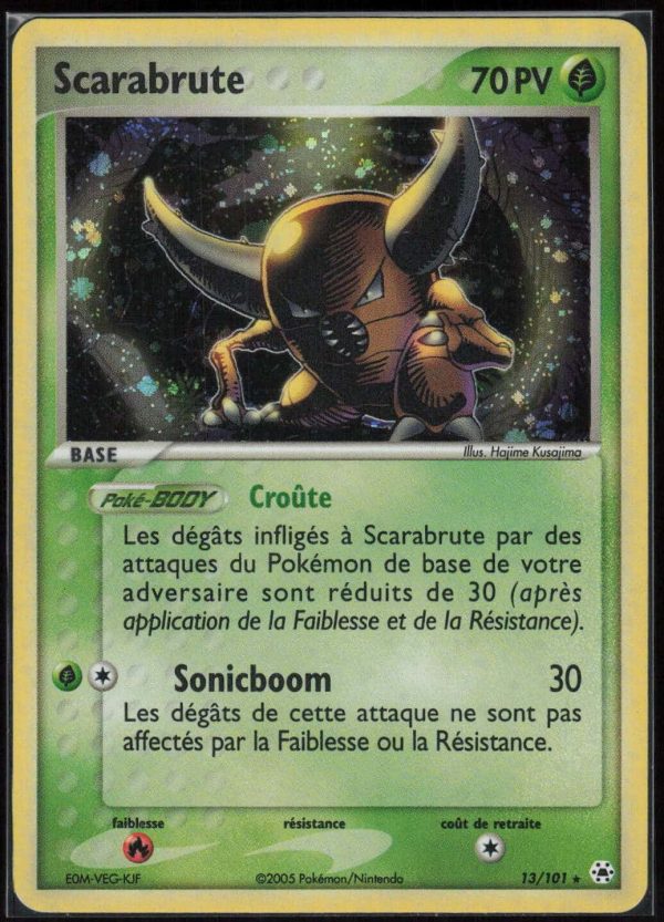 SCARABRUTE HOLO 13/101 – LEGENDES OUBLIEES – POKEMON FR 2005