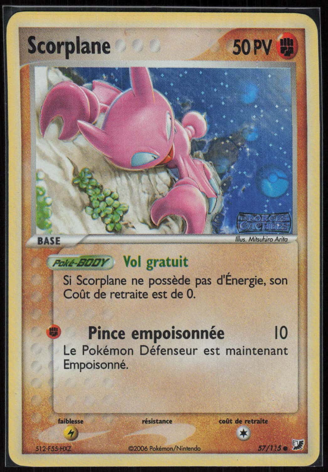 SCORPLANE REVERSE 57/115 - FORCES CACHEES - POKEMON FR 2006
