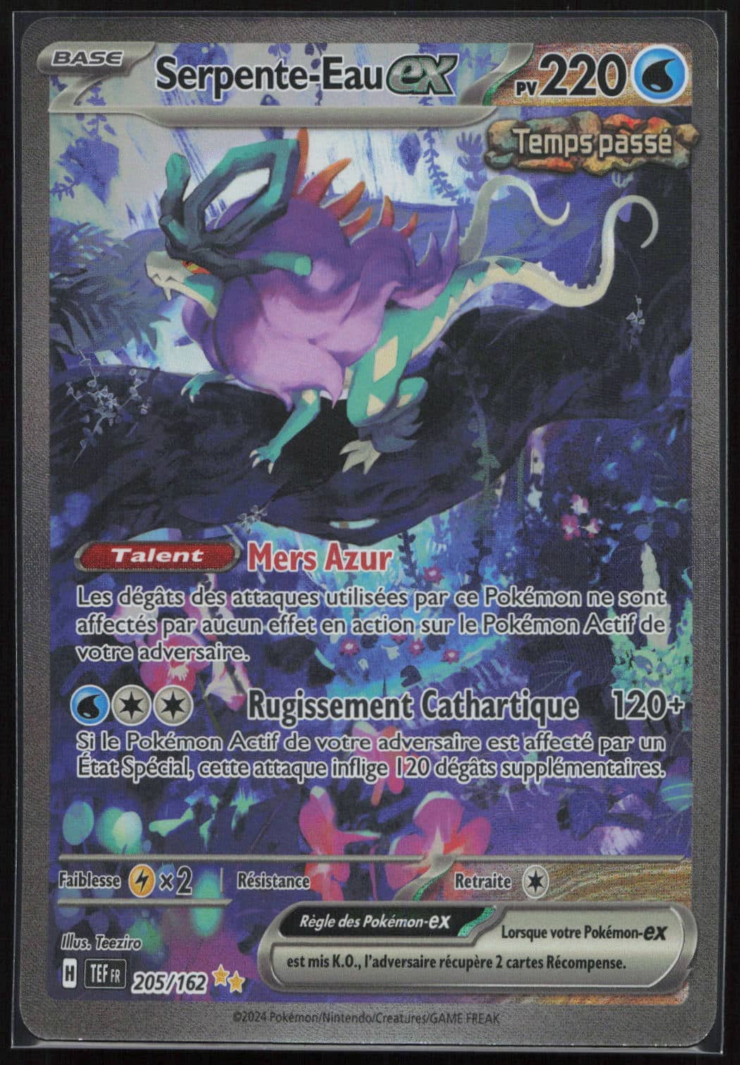 SERPENTE-EAU EX 205/162 - FORCES TEMPORELLES - POKEMON FR 2024