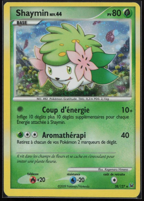 SHAYMIN HOLO 38/127 – PLATINE – POKEMON FR 2009