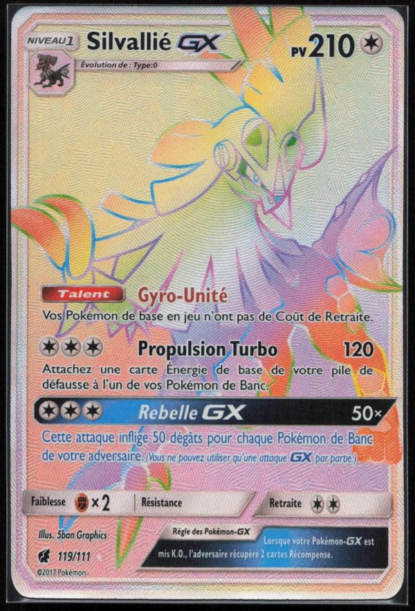 SILVALLIE GX 119/111 – INVASION CARMIN – POKEMON FR 2017