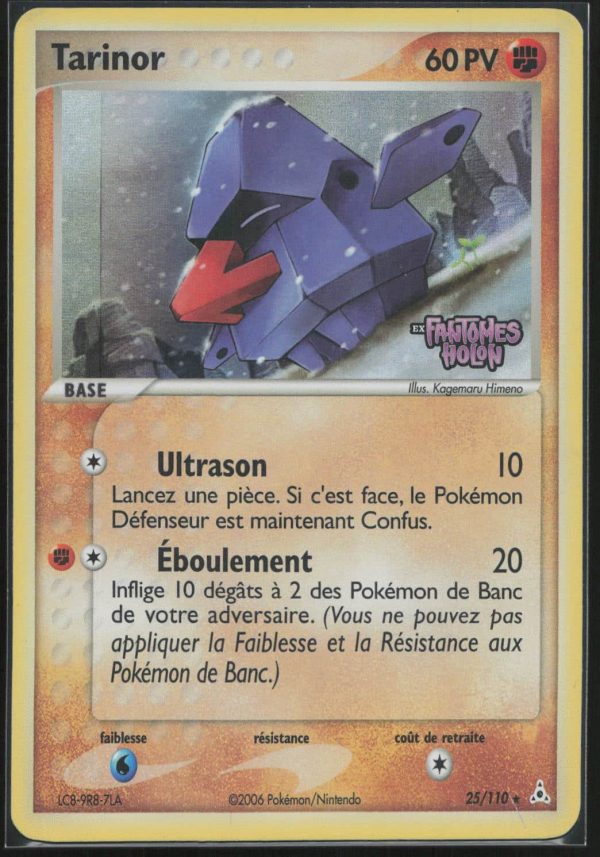 TARINOR REVERSE 25/110 – FANTOMES HOLON – POKEMON FR 2006