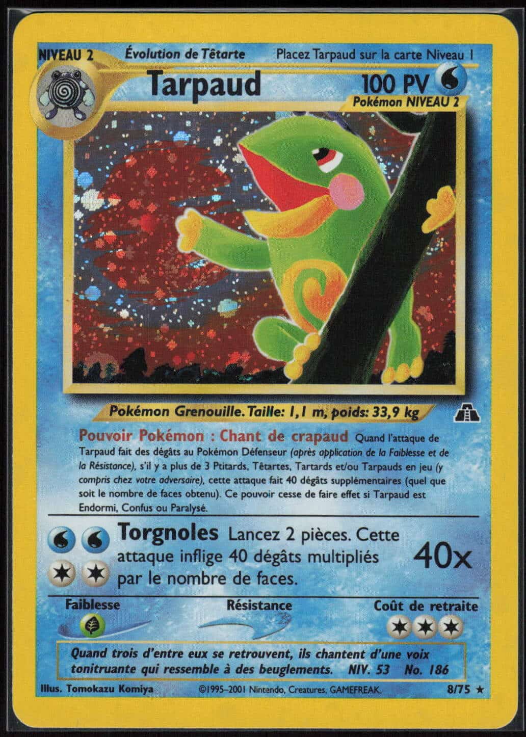 TARPAUD HOLO 8/75 - NEO DISCOVERY - POKEMON FR 2001