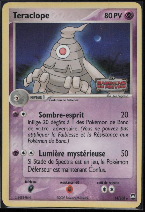TERACLOPE REVERSE 14/108 – GARDIENS DU POUVOIR – POKEMON FR 2007
