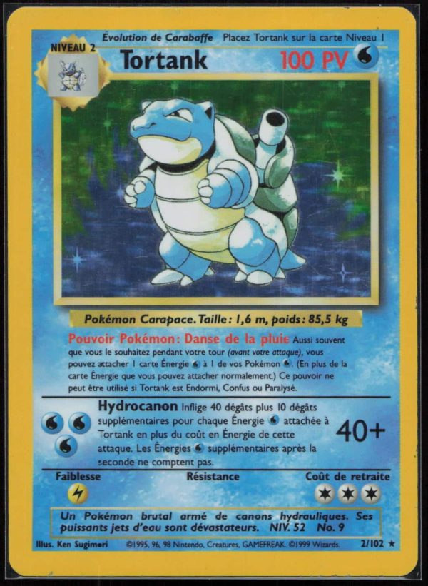 TORTANK HOLO 2/102 – SET DE BASE – POKEMON FR 1999