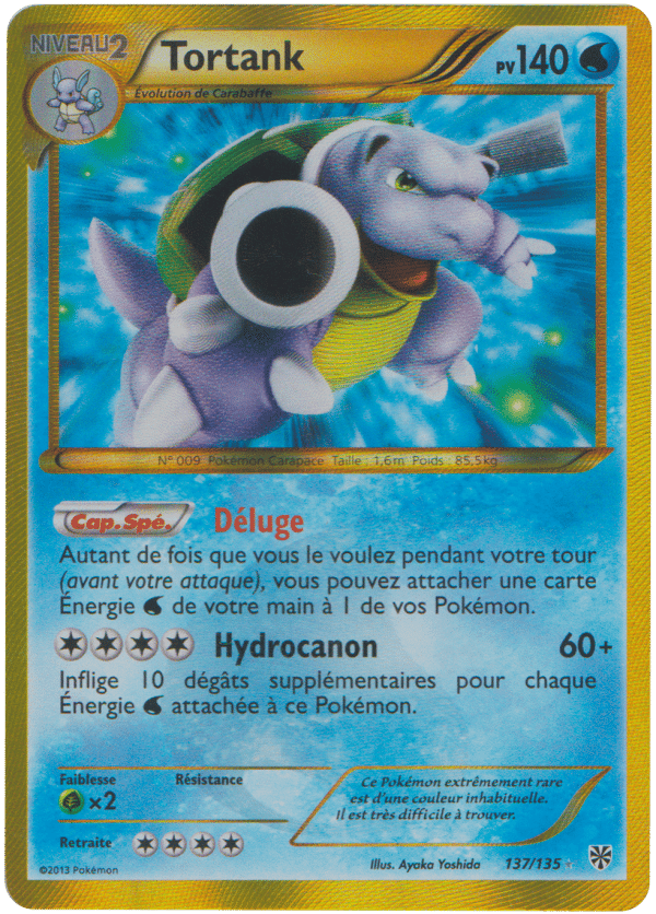 TORTANK SHINY 137/135 – TEMPETE PLASMA – POKEMON FR 2013
