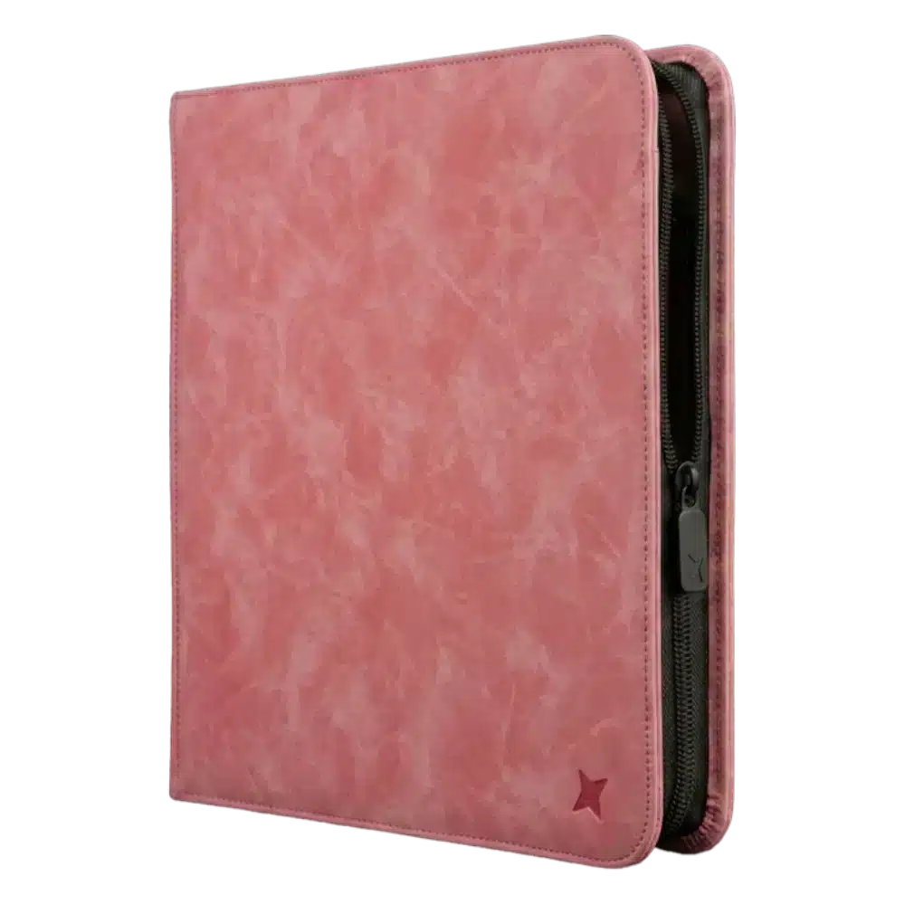 TRIPLE X ZIP BINDER - PHANTOM 3x3 CANDY PINK - 360 CARTES