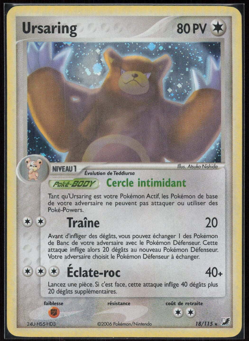URSARING HOLO 18/115 - FORCES CACHEES - POKEMON FR 2006