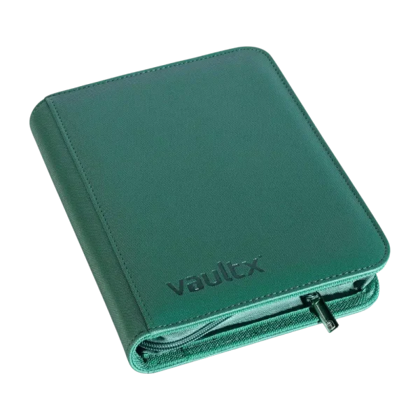 VAULT X ZIP BINDER – 2×2 METALLIC GREEN – 160 CARTES