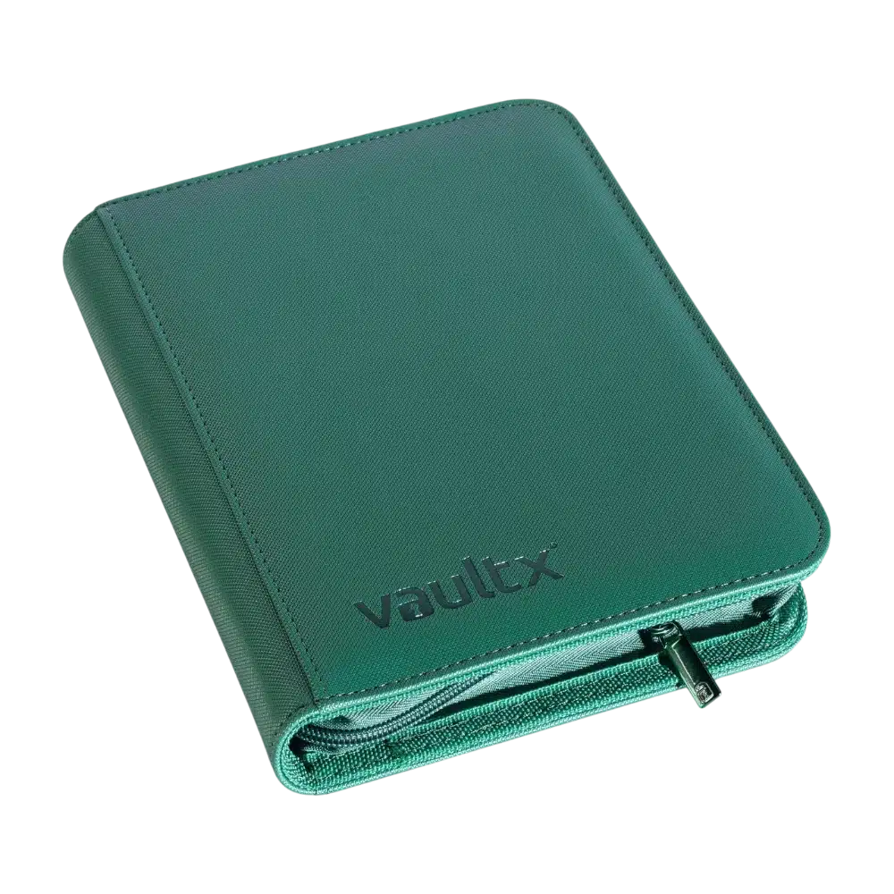 VAULT X ZIP BINDER - 2x2 METALLIC GREEN - 160 CARTES