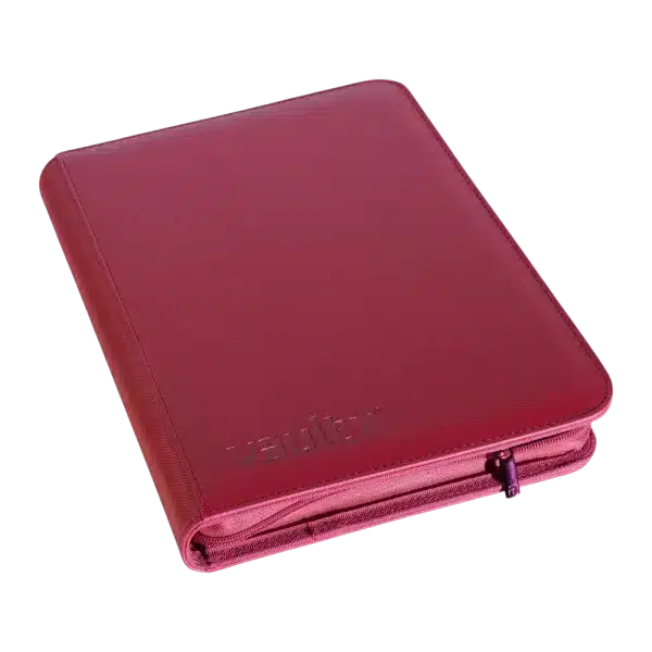 VAULT X ZIP BINDER – 3×3 METALLIC RED – 360 CARTES