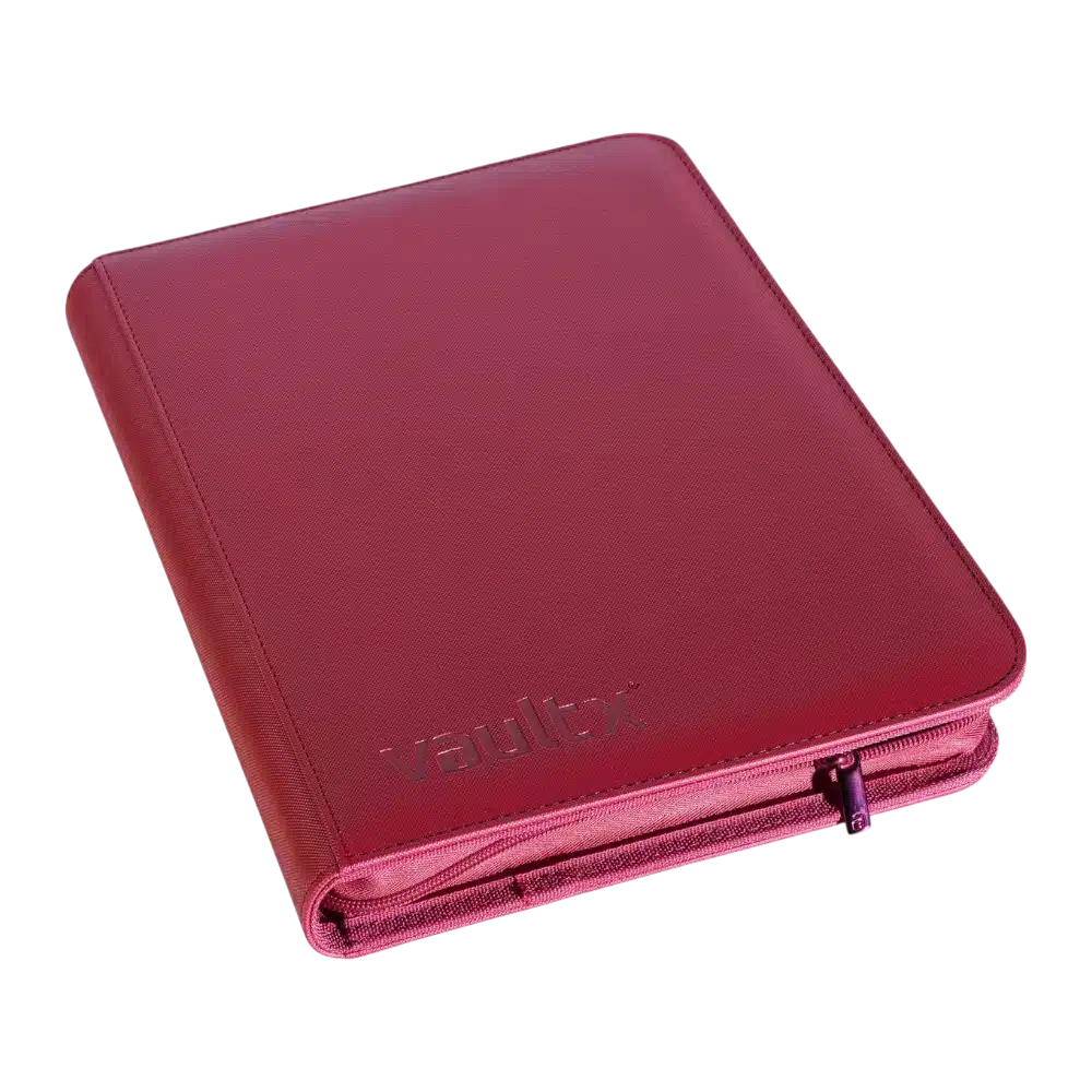 VAULT X ZIP BINDER - 3x3 METALLIC RED - 360 CARTES