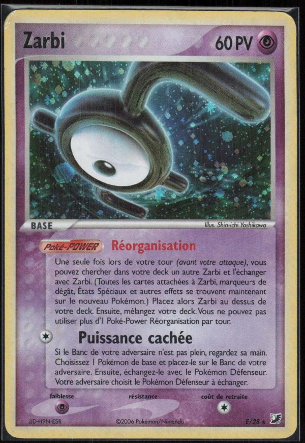 ZARBI HOLO E-28 – FORCES CACHEES – POKEMON FR 2006