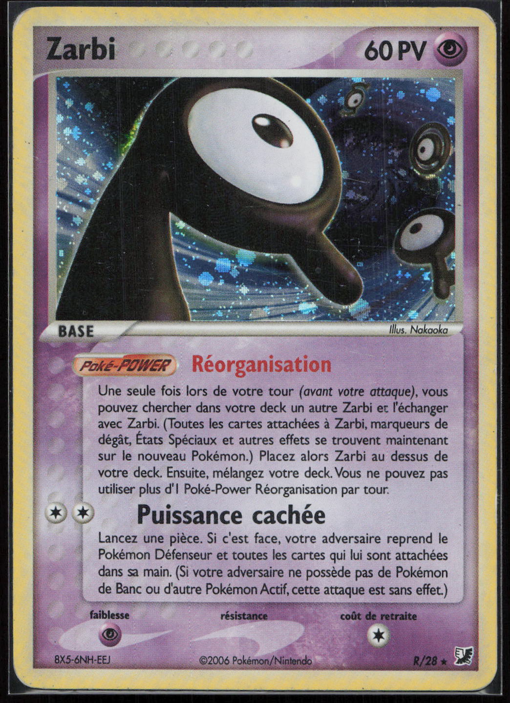 ZARBI HOLO R-28 - FORCES CACHEES - POKEMON FR 2006