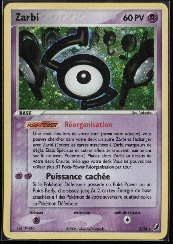 ZARBI HOLO S-28 – FORCES CACHEES – POKEMON FR 2006