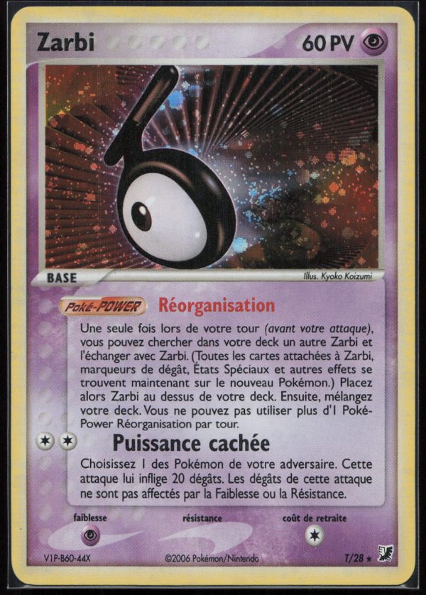 ZARBI HOLO T-28 – FORCES CACHEES – POKEMON FR 2006