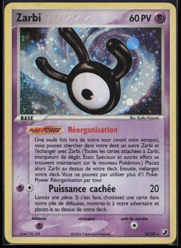 ZARBI HOLO W-28 – FORCES CACHEES – POKEMON FR 2006