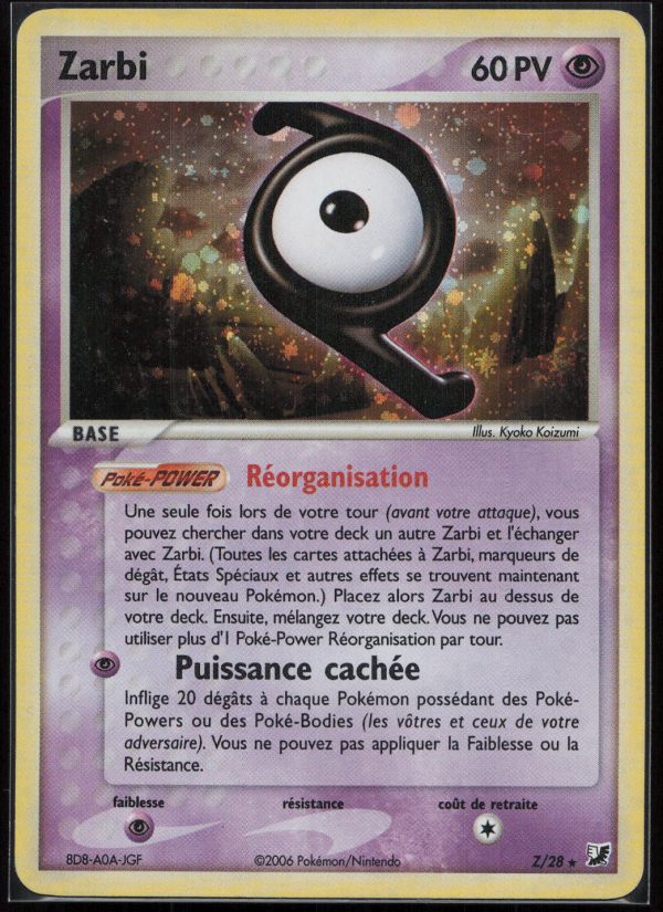 ZARBI HOLO Z-28 – FORCES CACHEES – POKEMON FR 2006