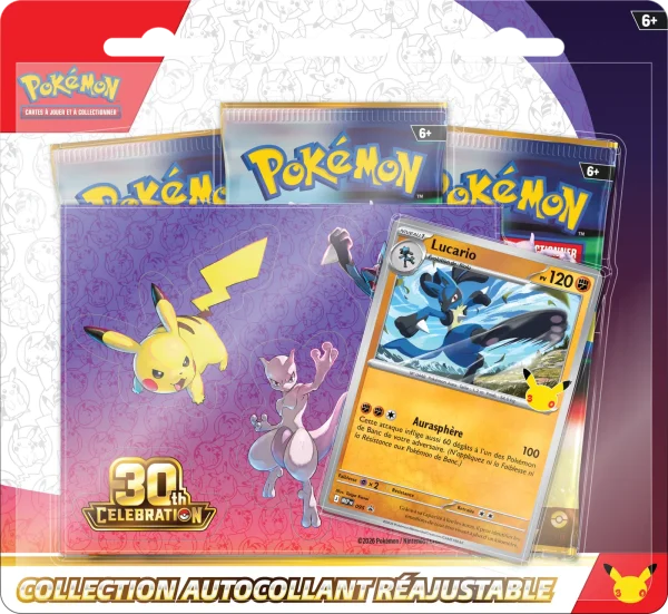 TRIPACK LUCARIO 30e ANNIVERSAIRE – ME5.5 – FRANCAIS 2026 POKEMON