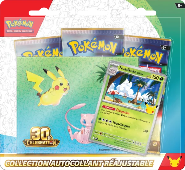 TRIPACK NOADKOKO D&rsquo;ALOLA 30e ANNIVERSAIRE – ME5.5 – FRANCAIS 2026 POKEMON